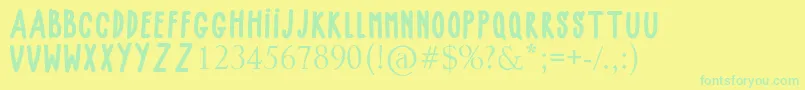 Más sobre la fuente BABY GIRLY fuente BABY GIRLY – Fuentes Verdes Sobre Fondo Amarillo