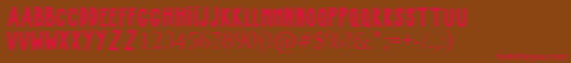 BABY GIRLY Font – Red Fonts on Brown Background