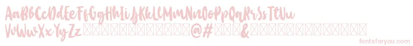 Baby Wildy Personal Use Font – Pink Fonts on White Background