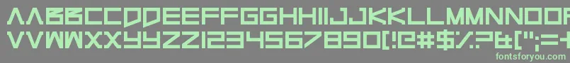 MakeMeACyborg Font – Green Fonts on Gray Background