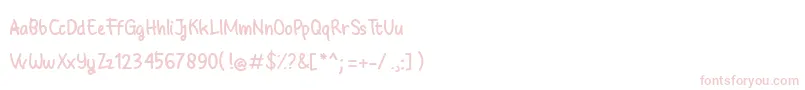Babyground Font – Pink Fonts on White Background