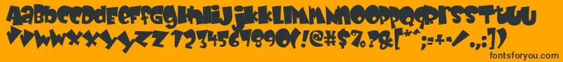 BABYK    Font – Black Fonts on Orange Background