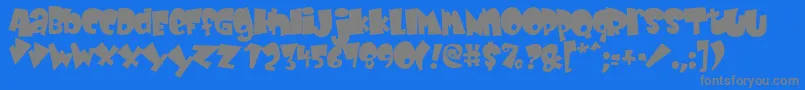 BABYK    Font – Gray Fonts on Blue Background