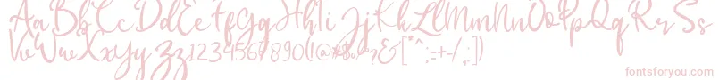 Шрифт babylittle – розовые шрифты на белом фоне