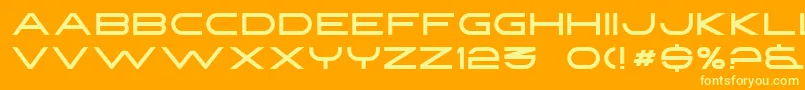 Babylon Font – Yellow Fonts on Orange Background