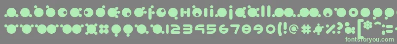 babymoto 2019 04 13 Font – Green Fonts on Gray Background