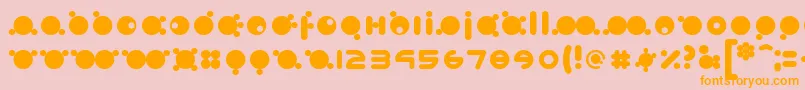 babymoto 2019 04 13 Font – Orange Fonts on Pink Background