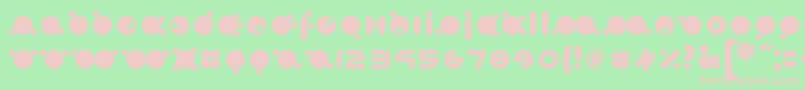 babymoto 2019 04 13 Font – Pink Fonts on Green Background