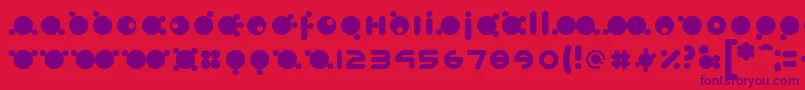 babymoto 2019 04 13 Font – Purple Fonts on Red Background