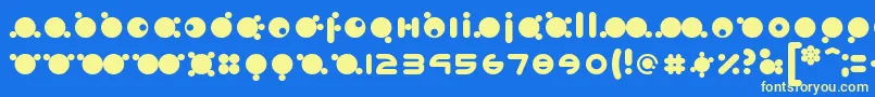 babymoto 2019 04 13 Font – Yellow Fonts on Blue Background