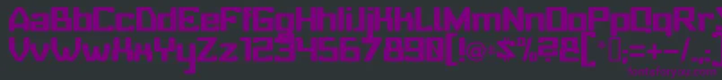 BABYU   -Schriftart – Violette Schriften auf schwarzem Hintergrund