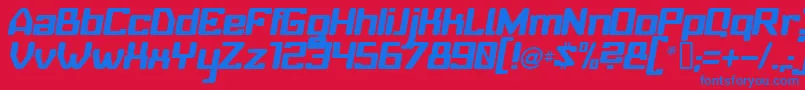 BABYUI   Font – Blue Fonts on Red Background
