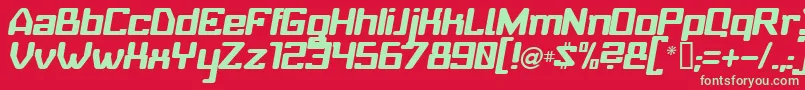 BABYUI   Font – Green Fonts on Red Background