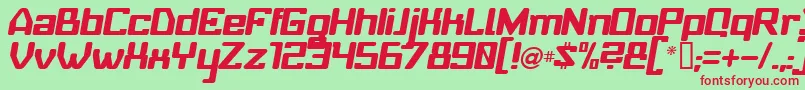 BABYUI   Font – Red Fonts on Green Background