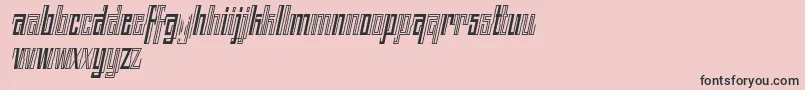 Шрифт BACK TO ANCIENT TIME ITALIC FONT BY 7NTYPES – чёрные шрифты на розовом фоне
