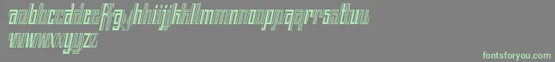 Шрифт BACK TO ANCIENT TIME ITALIC FONT BY 7NTYPES – зелёные шрифты на сером фоне