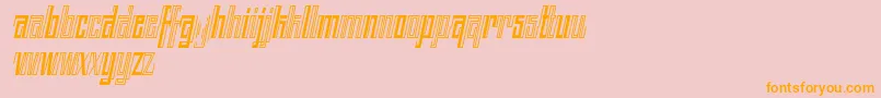 Шрифт BACK TO ANCIENT TIME ITALIC FONT BY 7NTYPES – оранжевые шрифты на розовом фоне