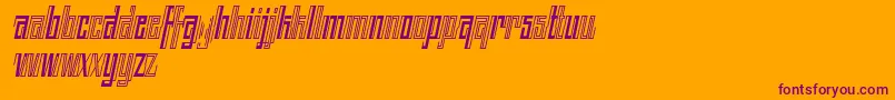 Weitere Informationen zur BACK TO ANCIENT TIME ITALIC FONT BY 7NTYPES-Schriftart BACK TO ANCIENT TIME ITALIC FONT BY 7NTYPES-Schriftart – Violette Schriften auf orangefarbenem Hintergrund