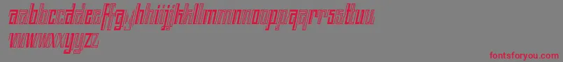 BACK TO ANCIENT TIME ITALIC FONT BY 7NTYPES Font – Red Fonts on Gray Background