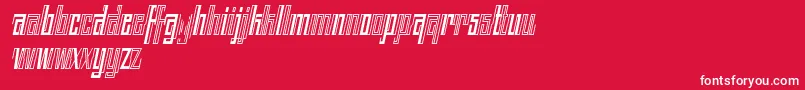 Шрифт BACK TO ANCIENT TIME ITALIC FONT BY 7NTYPES – белые шрифты на красном фоне
