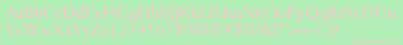 Garfeldrandom Font – Pink Fonts on Green Background