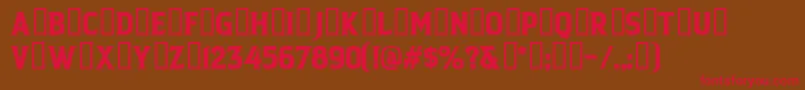 BACKCOUNTRY Regular Font – Red Fonts on Brown Background