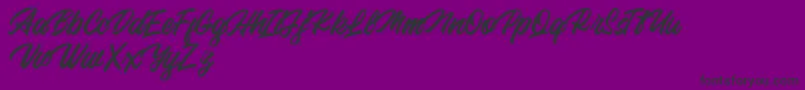 Backhill Free Version Font – Black Fonts on Purple Background