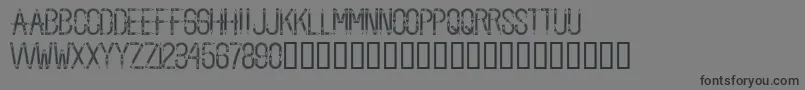 BackToSchool Font – Black Fonts on Gray Background