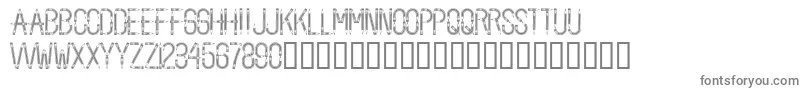 BackToSchool-fontti – harmaat kirjasimet valkoisella taustalla