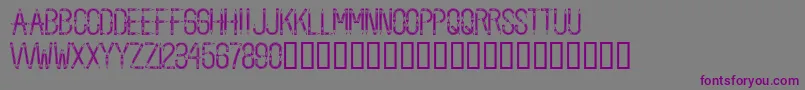 Шрифт BackToSchool – фиолетовые шрифты на сером фоне