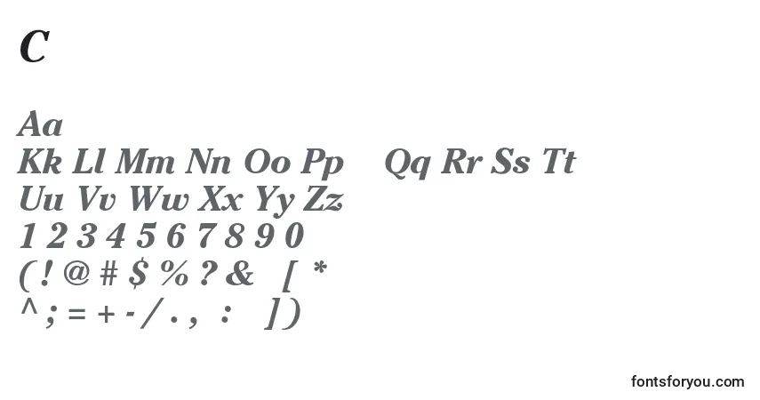 Шрифт CheltenhamBoI – алфавит, цифры, специальные символы
