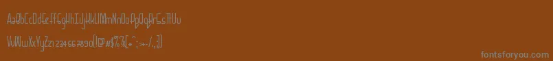 BaconRequest Regular Font – Gray Fonts on Brown Background