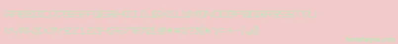 Bacotu Font – Green Fonts on Pink Background