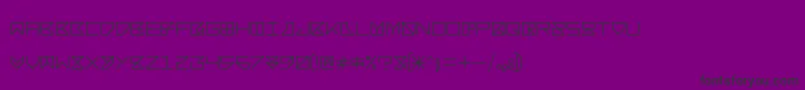 Bacotu Font – Black Fonts on Purple Background