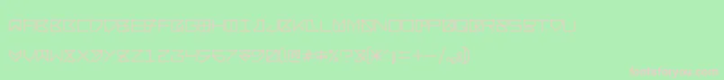 Шрифт Bacotu – розовые шрифты на зелёном фоне