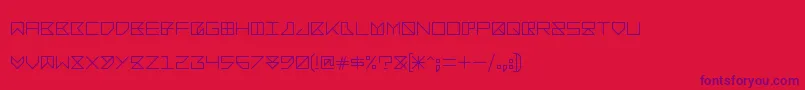 Шрифт Bacotu – фиолетовые шрифты на красном фоне
