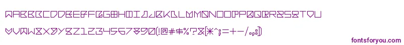 Bacotu-fontti – violetit fontit valkoisella taustalla