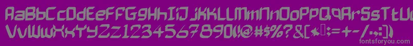Police Bad Axe – polices grises sur fond violet
