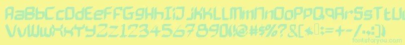More about Bad Axe Font Bad Axe Font – Green Fonts on Yellow Background