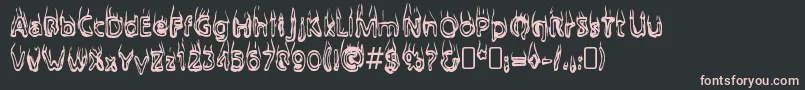 BaileysCar Font – Pink Fonts on Black Background