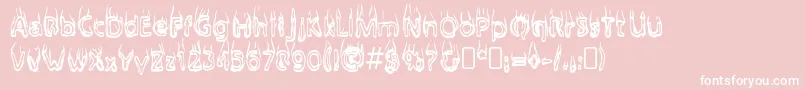 BaileysCar Font – White Fonts on Pink Background