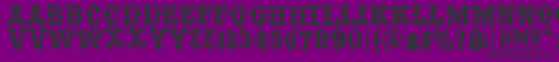 BAD MOTHER FUCKER Font – Black Fonts on Purple Background