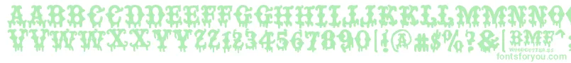 BAD MOTHER FUCKER Font – Green Fonts on White Background