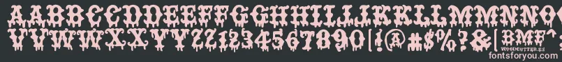 BAD MOTHER FUCKER Font – Pink Fonts on Black Background