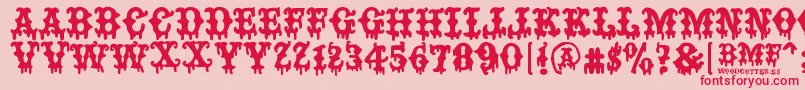 BAD MOTHER FUCKER Font – Red Fonts on Pink Background