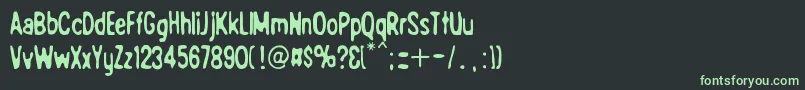 Bad Qualityフォントについての詳細 フォントBad Quality – 黒い背景に緑の文字