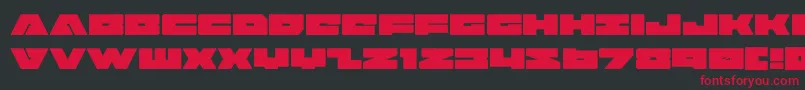 badaxe Font – Red Fonts on Black Background