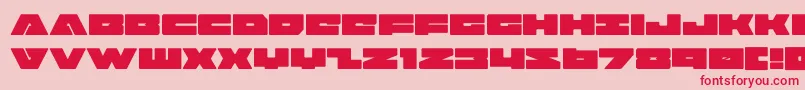 badaxe Font – Red Fonts on Pink Background