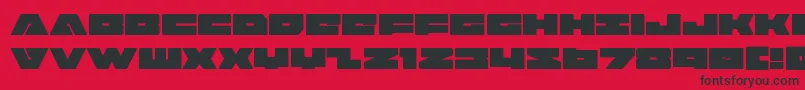 badaxe Font – Black Fonts on Red Background