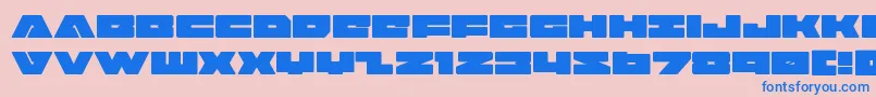 badaxe Font – Blue Fonts on Pink Background